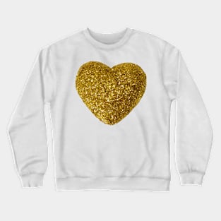 gold glitter heart Crewneck Sweatshirt